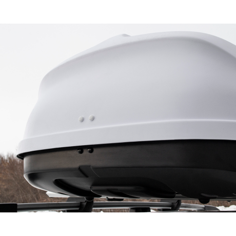 Бокс-багажник на крышу аэродинамический White "Turino Compact" купить недорого с доставкой в Ишим