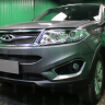 Защита радиатора "Standart" Chery Tiggo 5 (2014-2016) низ, чёрная купить недорого с доставкой в Ишим
